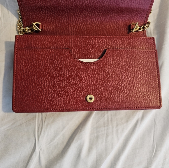 GucciGG Marmont Chain Wallet leather crossbody bag - Picture 2 of 4